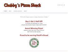 Tablet Screenshot of chubbyspizzashack.com